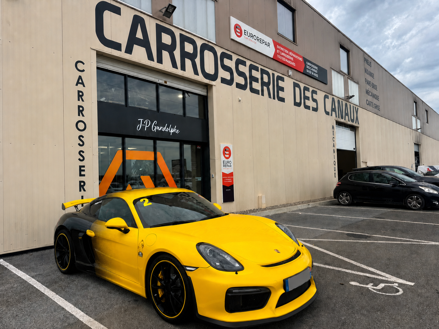 Cayman GT4 981 ClubSport, réalisation Porsche de la Carrosserie des Canaux